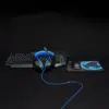 Kit Gaming cu fir 4 in 1 tastatura Casti Mouse MousePad Nedis - imagine 8