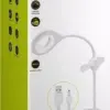 Lampa de birou cu ventilator Acumulator si Suport de pixuri alba Goobay - imagine 6
