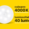 Lampa LED 0.6W 40lm 4000K Magnet Senzor miscare Acumulator 550mAh Rebel ZAR0550 - imagine 9