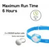 Lanterna frontala LED GP CH31 albastru 40lm 2x CR2025 - imagine 3