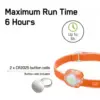 Lanterna frontala LED GP CH31 portocaliu 40lm 2x CR2025 - imagine 3