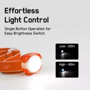 Lanterna frontala LED GP CH31 portocaliu 40lm 2x CR2025