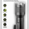 Lanterna LED 20W 1500lm neagra Goobay - imagine 4