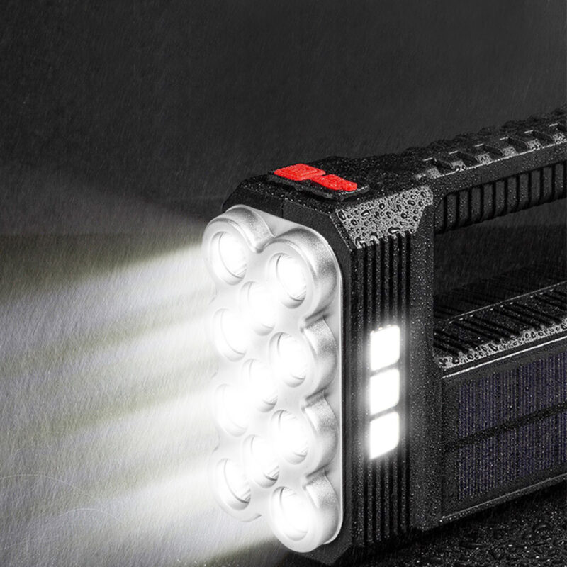 Lanterna solara LED COB cu functie de lumina de lucru acumulator Li-ion 1200mAh Micro USB 1000lm IP55 Phenom 18581