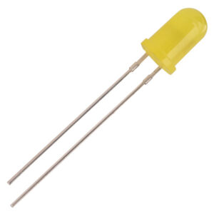LED 5mm galben 130mcd 15mA 12V OPTOSUPPLY OSY5LU5B64A-12V