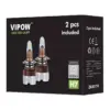 LED auto INTELLED H7 12V 6500K set 2 bucati VIPOW - imagine 4