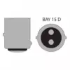 LED de frana STOP +FRANA CANBUS 12V 3.5W 400lm 6000K set 2buc BAY15D CAN125 Carguard - imagine 2