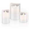 Lumanare LED Real Wax alb 10x15cm Goobay 66521 - imagine 3