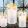 Lumanare LED Real Wax alb 10x15cm Goobay 66521 - imagine 5
