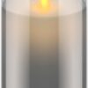 Lumanare LED Real Wax din sticla 7.5x12.5cm Goobay 60371