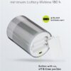 Lumanare LED Real Wax din sticla 7.5x12.5cm Goobay 60371 - imagine 5