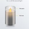 Lumanare LED Real Wax din sticla 7.5x12.5cm Goobay 60371 - imagine 6