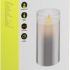 Lumanare LED Real Wax din sticla 7.5x15cm 3x AAA Goobay 60372 - imagine 12