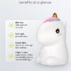 Lumina de noapte cu LED Unicorn 7 culori 3 moduri lumina cu acumulator Goobay 61649 - imagine 9