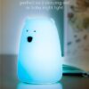 Lumina de noapte cu LED Ursul polar 7 culori 3 moduri lumina cu acumulator Goobay 61647 - imagine 13