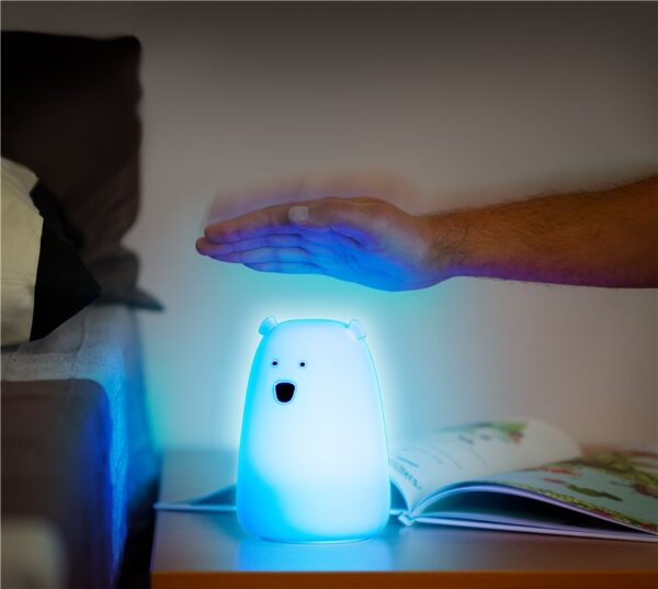 Lumina de noapte cu LED Ursul polar 7 culori 3 moduri lumina cu acumulator Goobay 61647 - imagine 16
