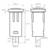 Lumina semnal 230V lumina portocalie LED 39x12 mm terminal 6.3mm 07920NA - imagine 2