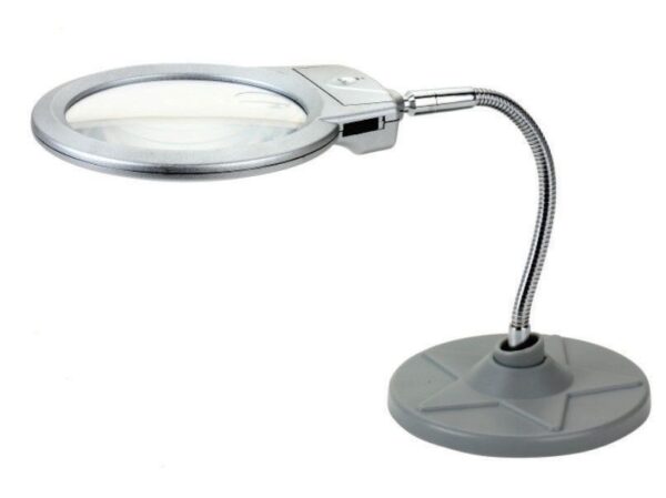 Lupa de birou brat flexibil lumina LED 3x AAA 2-5X ZD-126-1
