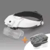 Lupa de cap cu iluminare 2x LED cu lentila dubla 1x 1.5x 2x 2.5x 3.5x HANDY - imagine 2