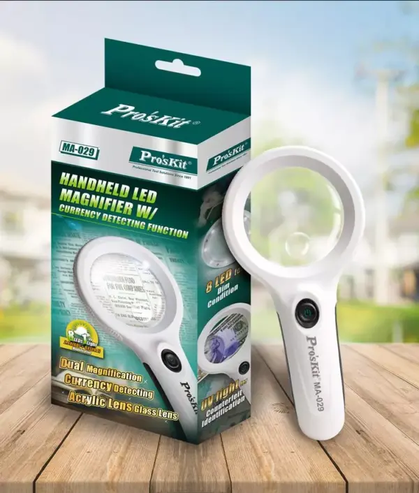 Lupa portabila LED cu lumina UV ProsKit - imagine 2