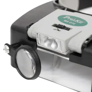 Lupa X1.8 /X2.6 /X5.8 cu lumina LED cu banda pentru cap Pro`sKit MA-016