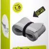 Manson de cablu 1.8m textil flexibil 20-40mm gri Goobay - imagine 3