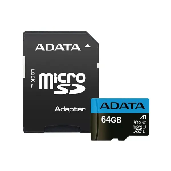 Micro SDXC Clasa 10 64GB ADATA AUSDX64GUICL10A1-RA1 - imagine 2