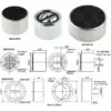 Microfon 9.7x6.5mm 2.2kohm 500uA 1.5/10V 20/16000Hz SNR 60dB BeStar BCM9765 - imagine 3