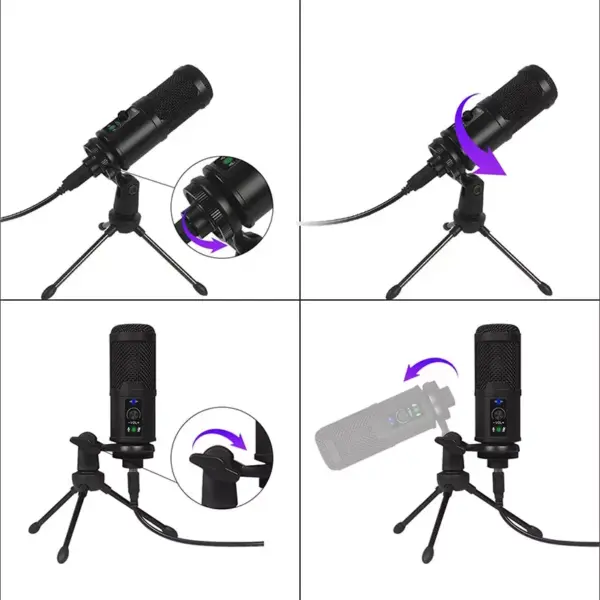 Microfon cardioid gaming cu trepied VARR VGMTB2 - imagine 3