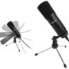 Microfon de birou pentru streaming USB negru Sandberg 126-09