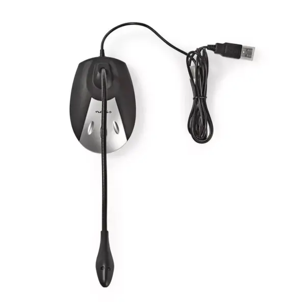 Microfon desktop USB negru/gri Noice cancelling Nedis - imagine 2