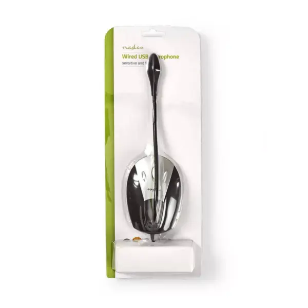 Microfon desktop USB negru/gri Noice cancelling Nedis - imagine 7