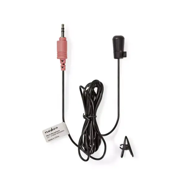 Microfon lavaliera cu clip 3.5 mm Jack Nedis - imagine 2