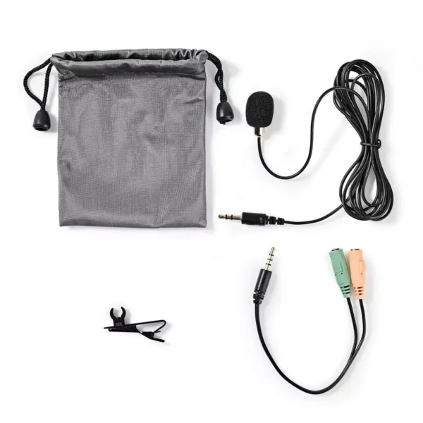 Microfon lavaliera cu clip Nedis 3.5 mm Metal - imagine 2