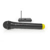 Microfon wireless Nedis 1 canal cu autonomie receptor 5 ore negru - imagine 3