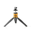 Mini trepied ajustabil pentru fixarea telefonului mobil Max 1.5kg 16cm negru/portocaliu Nedis ACMT10BK - imagine 3