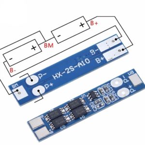 Modul protectie incarcare 2x 18650 li-ion 8A BMS 2S