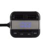 Modulator FM 5in1 difuzor BT +modulator FM +incarcator rapid USB dublu +player muzica +voltmetru baterie auto - imagine 3
