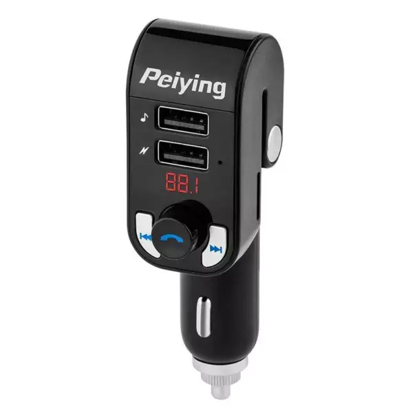 Modulator FM audio Bluetooth 2x USB 3.1A Slot microSD PEIYING - imagine 2