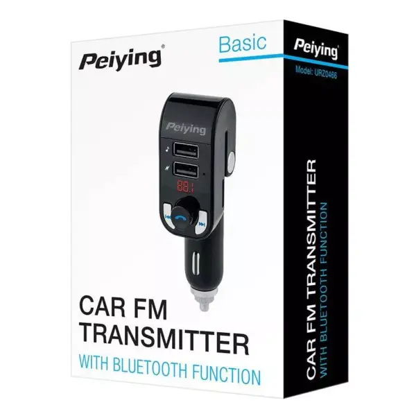Modulator FM audio Bluetooth 2x USB 3.1A Slot microSD PEIYING - imagine 4