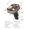 Modulator FM auto cu 2x USB 2.1A+1A +microSD +Bluetooth V4.0 - imagine 2