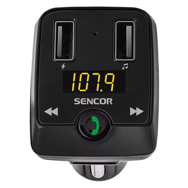 Modulator FM BT/MP3 2x USB SENCOR SWM3535BT - imagine 2
