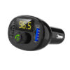 Modulator FM USB + BT V5.0 2x USB 1A+QC3.0 afisaj LED max.USB 32GB 12-24VCC - imagine 2