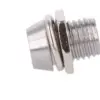 Montura pentru LED 3mm crom metal incastrat OPTOSUPPLY OSM6-X - imagine 2