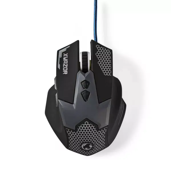 Mouse Gaming cu fir iluminat 2400DPI 7 butoane Nedis - imagine 2