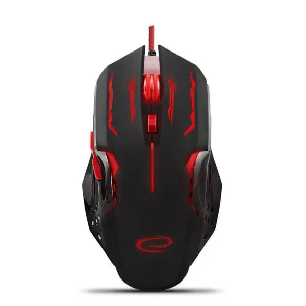 Mouse optic USB gaming 800-12400 DPI 6 butoane rosu ESPERANZA - imagine 3