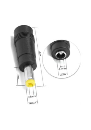 Mufa adaptoare 2.1/5.5mm mama - 2.5/5.5mm tata (536)