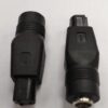 Mufa adaptoare alimentare DC 2.5x5.5 mm mama la 3 Pini tip Dell tata