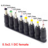 Mufa adaptoare alimentare DC 2.5x5.5 mm mama la 6.3x4 mm tata - imagine 2