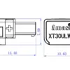 Mufa alimentare DC XT30 mama 2 pini pe cablu cu lipire 15A 500V AMASS XT30ULW-F - imagine 5